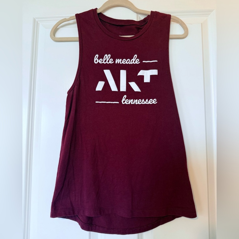 Women's Maroon Graphic Tank Top - Belle Meade Tennessee